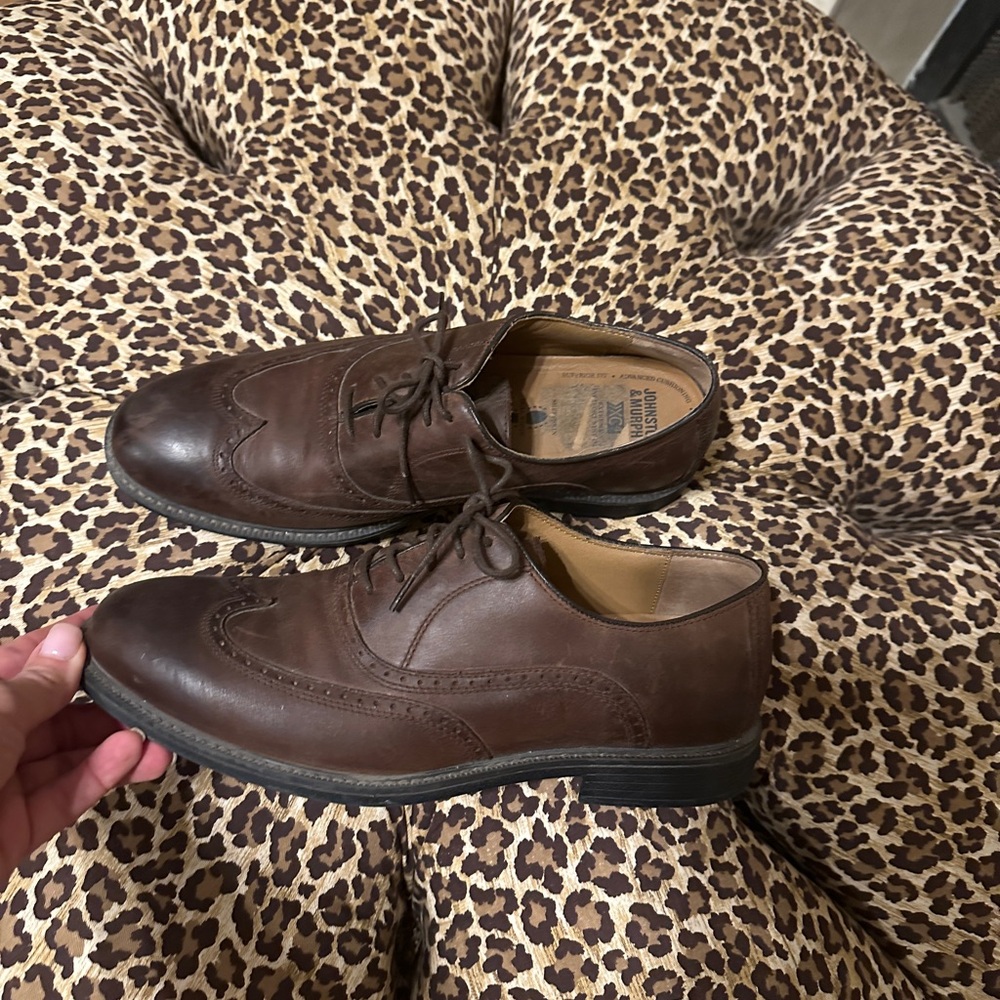 Johnston & Murphy Men’s Size 10 1/2 Wingtip Brogue Brown Shoes